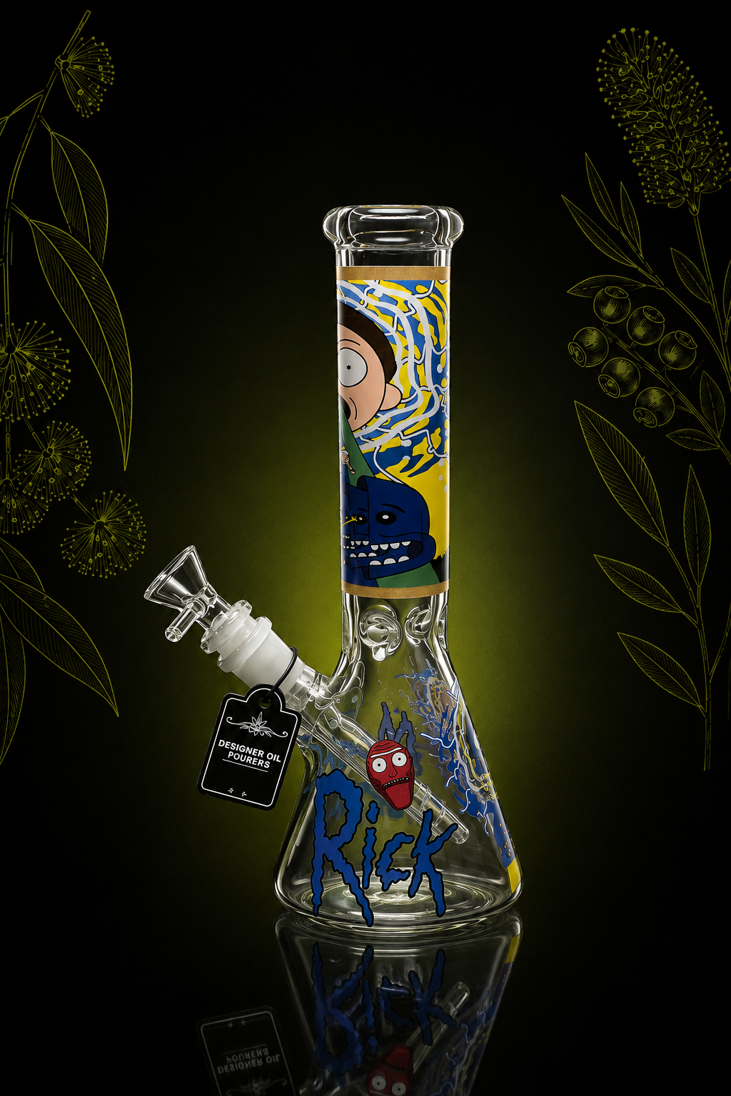 Rick Blue Graphic Beaker