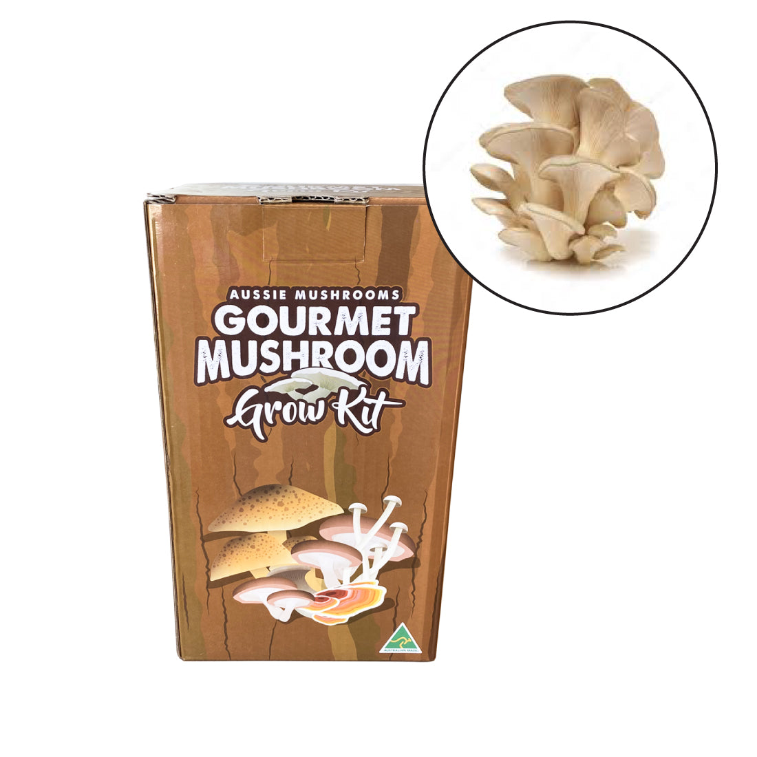 Aussie Mushrooms - Ready To Grow Kit - White Oyster (Pleurotus Ostreatus)