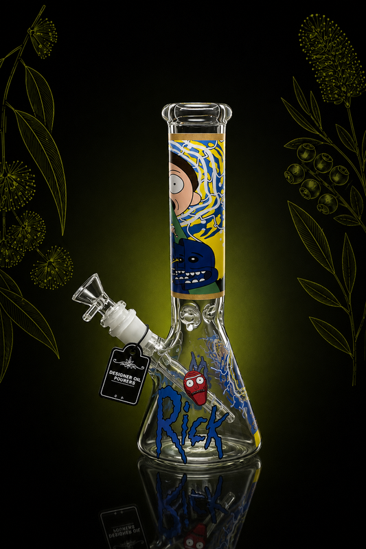 Rick Blue Graphic Beaker