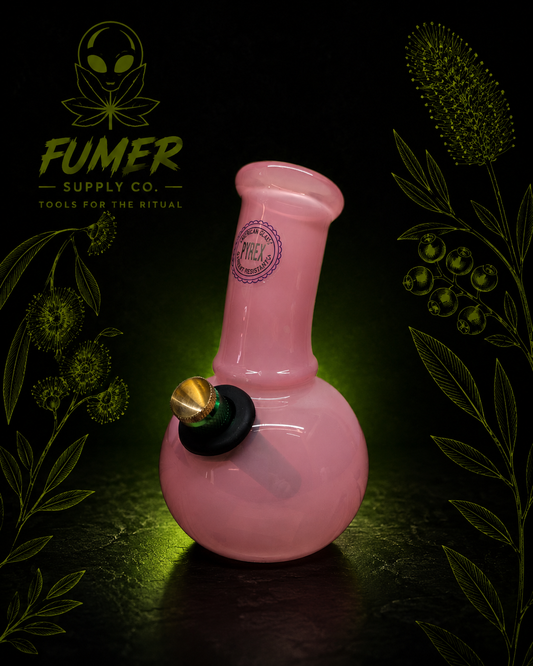 Pink Pyrex Bubble Glass Piece
