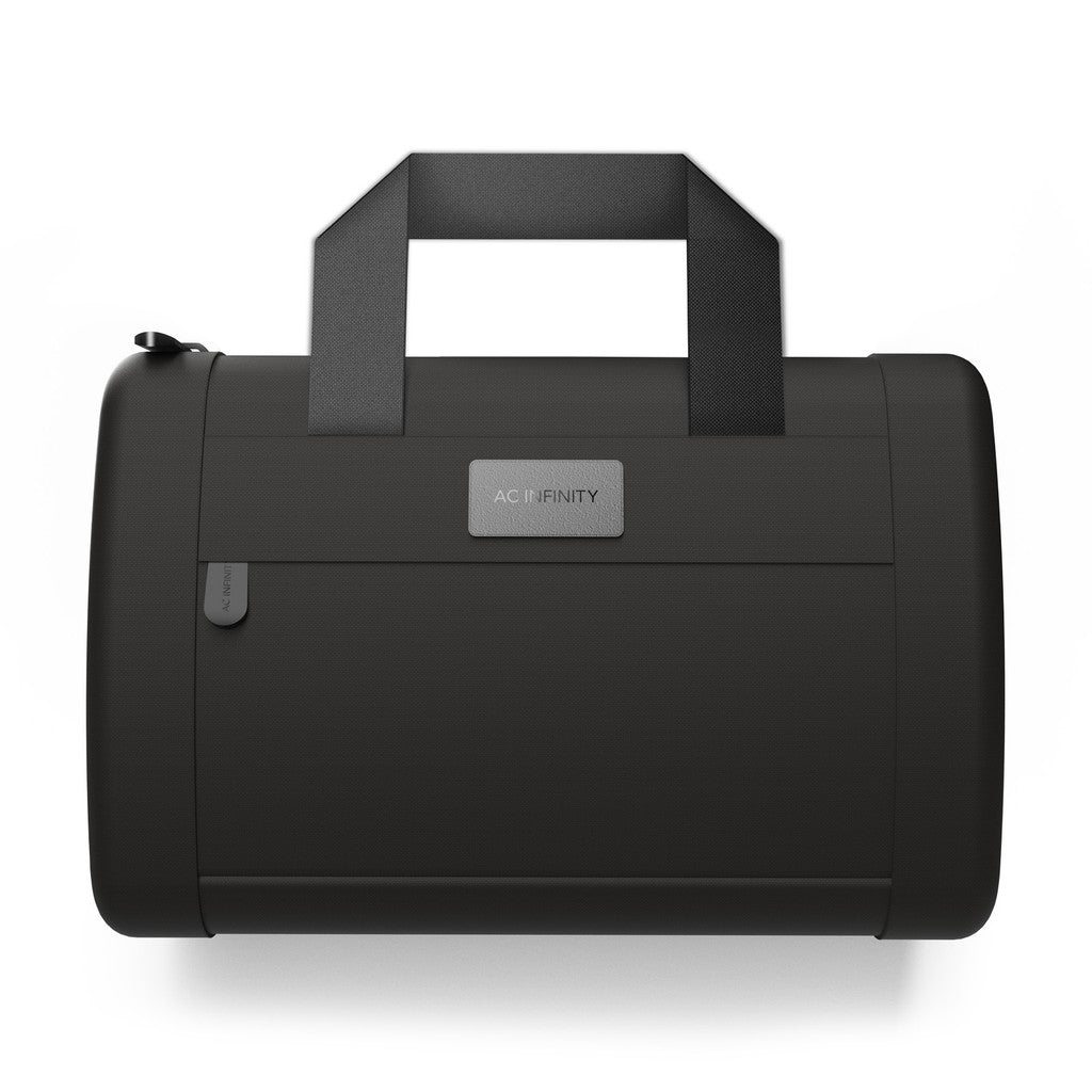 AC Infinity Smell Proof HandBag, Black, With 900D Nylon Fabric and Carbon Filter Lining