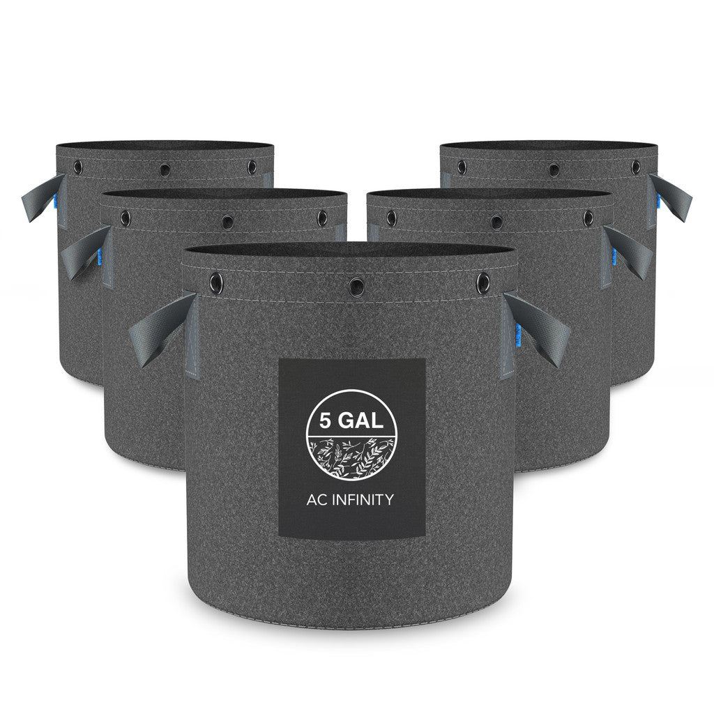 AC Infinity Heavy Duty Fabric Pots, 5 per pack